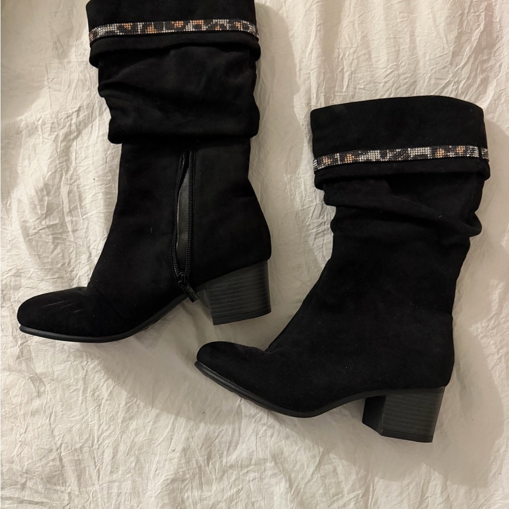 Black Jessica Simpson girls boots, 5